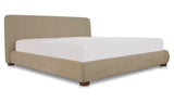 Beau King Storage Bed Warm Beige by Moe's Home at Eve Furniture