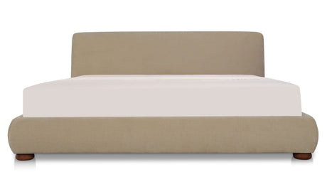 Beau King Storage Bed Warm Beige by Moe's Home at Eve Furniture