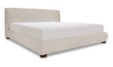 Beau Queen Storage Bed Speckled Light Grey by Moe's Home at Eve Furniture