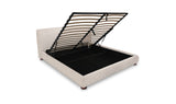 Beau Queen Storage Bed Speckled Light Grey by Moe's Home at Eve Furniture