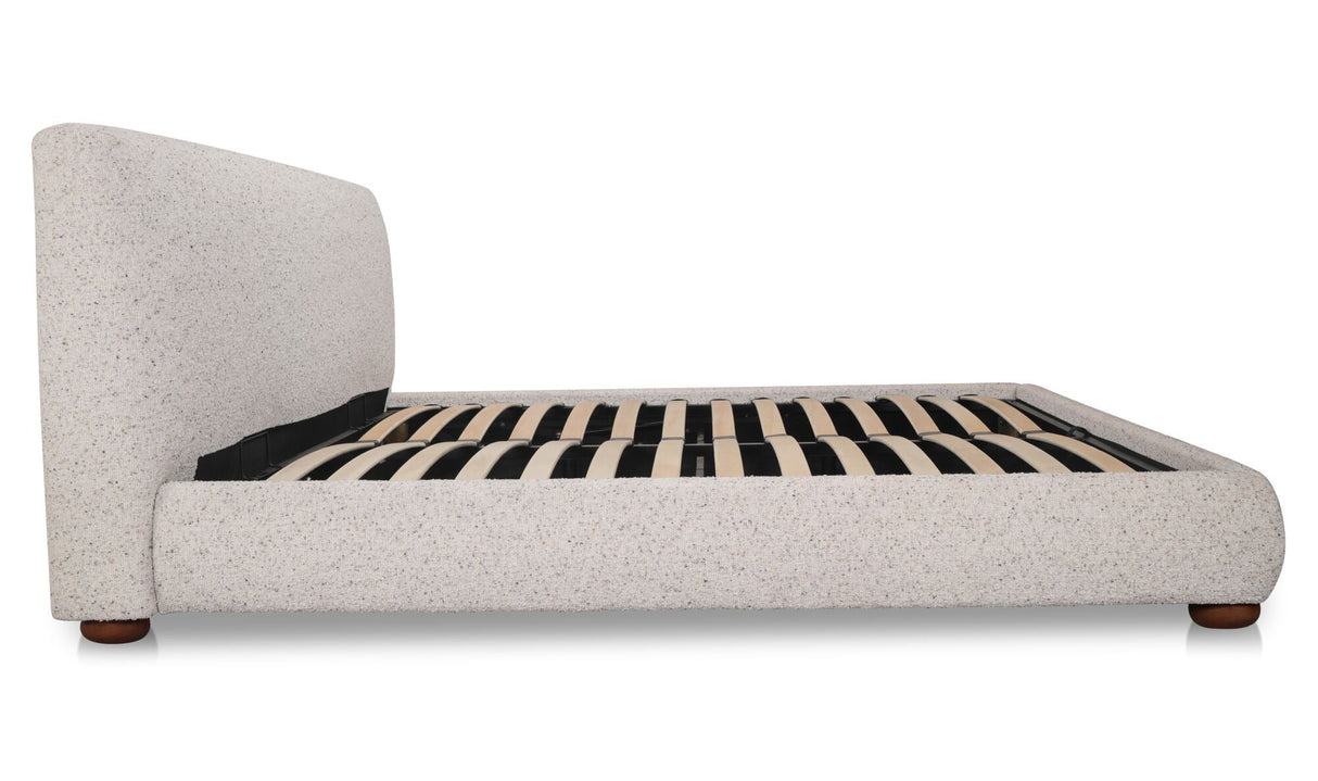 Beau Queen Storage Bed Speckled Light Grey by Moe's Home at Eve Furniture