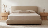 Beau Queen Storage Bed Warm Beige by Moe's Home at Eve Furniture