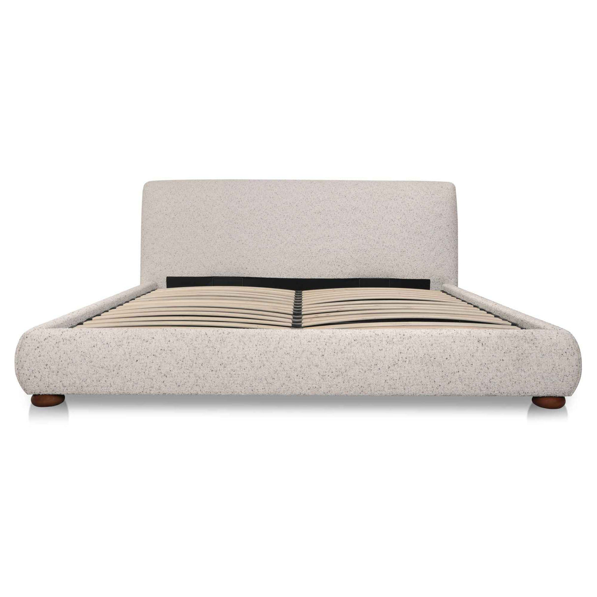 Beau Speckled Light Grey King Storage Bed