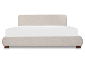 Beau Speckled Light Grey King Storage Bed