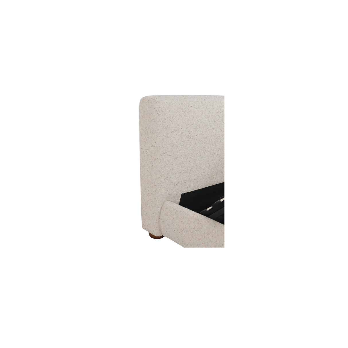 Beau Speckled Light Grey Queen Storage Bed by Moe's Home at Eve Furniture