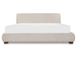 Beau Speckled Light Grey Queen Storage Bed