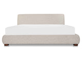 Beau Speckled Light Grey Queen Storage Bed