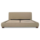 Beau Warm Beige King Storage Bed