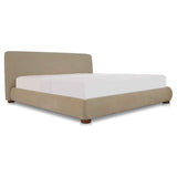 Beau Warm Beige Queen Storage Bed