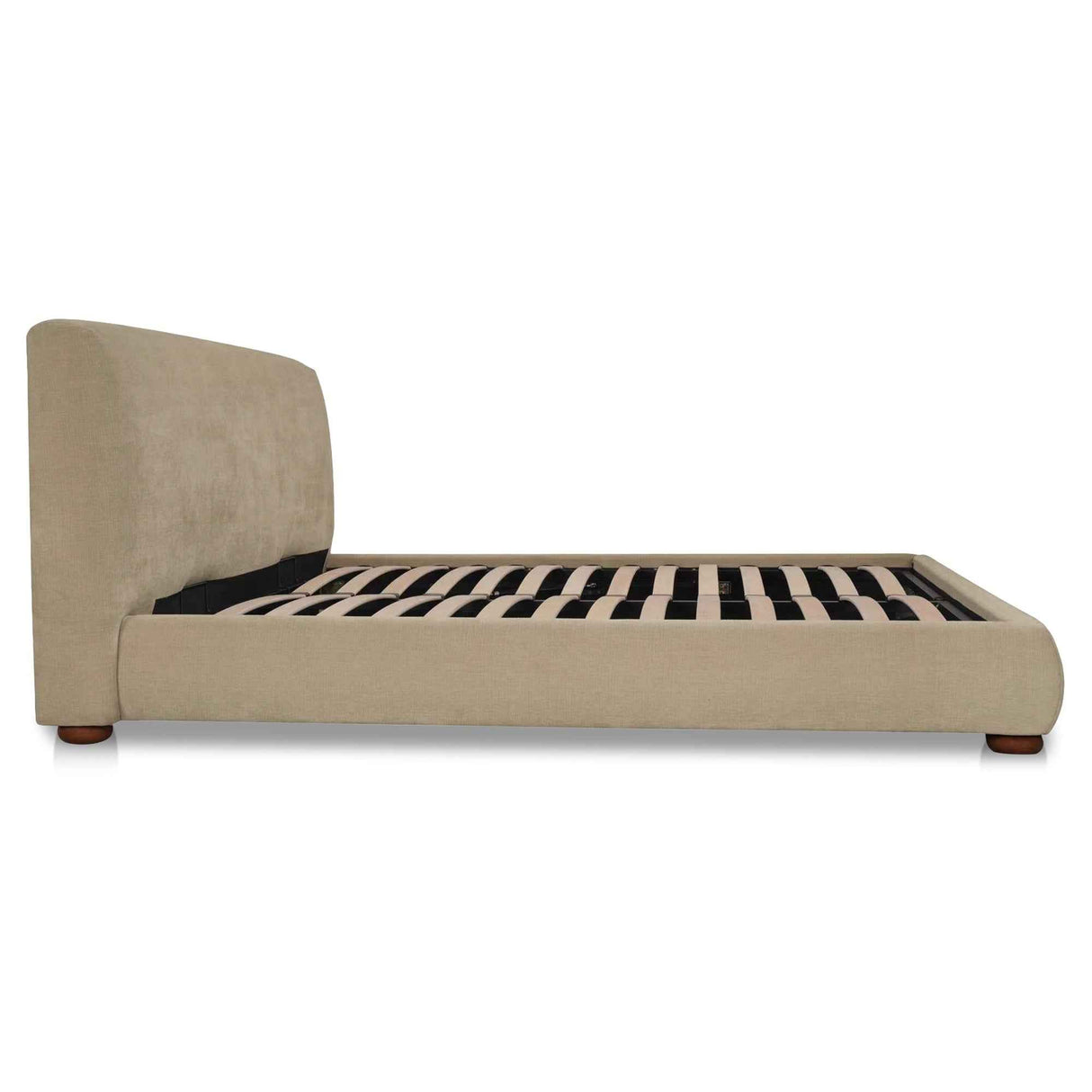 Beau Warm Beige Queen Storage Bed