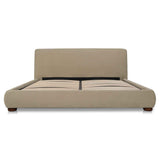 Beau Warm Beige Queen Storage Bed