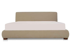 Beau Warm Beige Queen Storage Bed