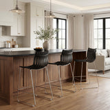 Beaufort Black Counter Stool (Set of 2) by Zuomod at Eve Furniture