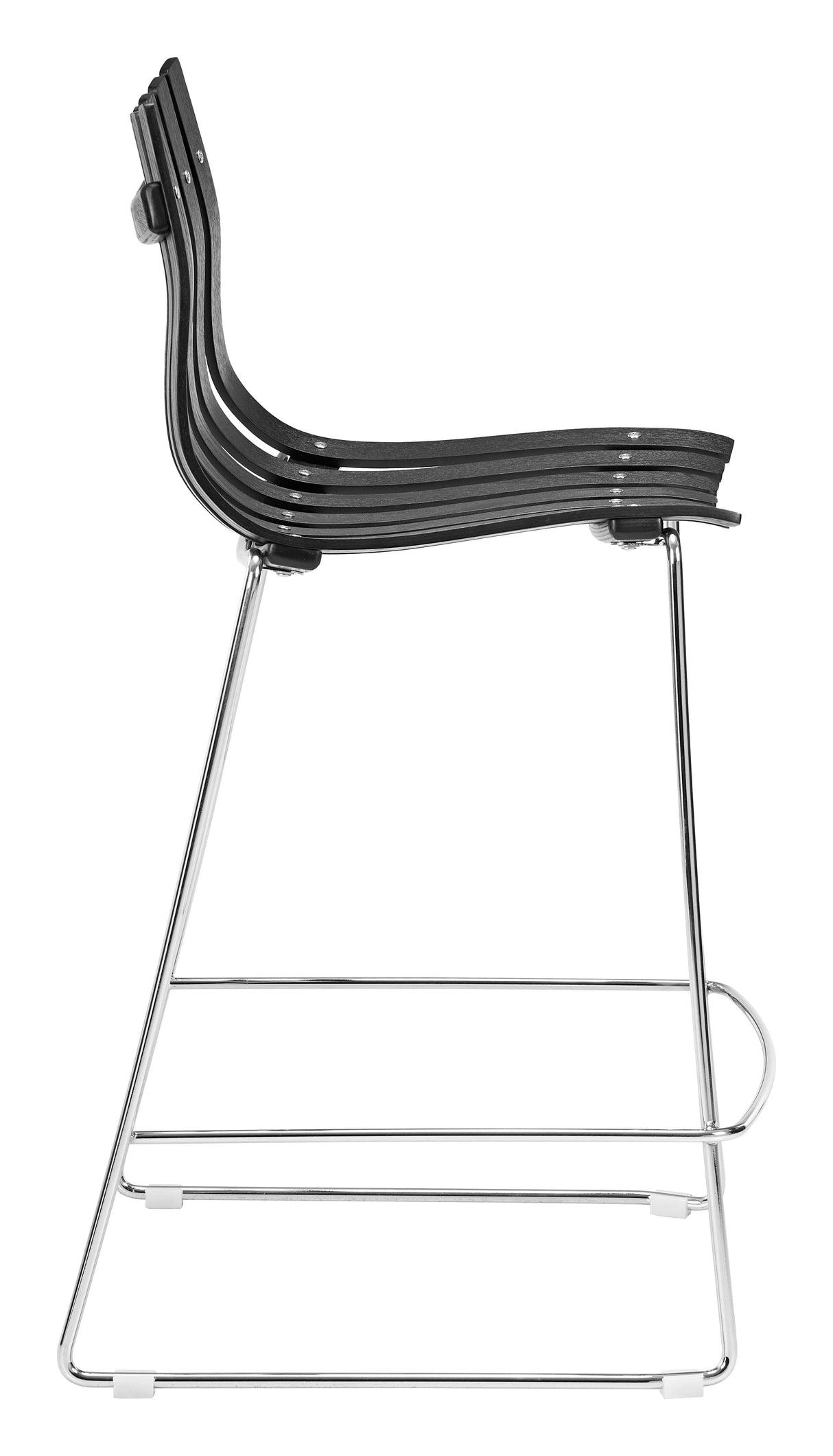 Beaufort Black Counter Stool (Set of 2) by Zuomod at Eve Furniture