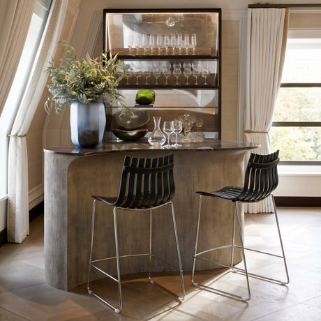 Beaufort Black Counter Stool (Set of 2) by Zuomod at Eve Furniture