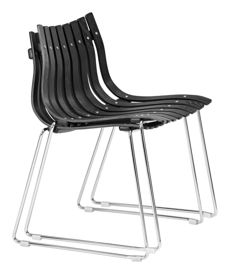 Beaufort Black Dining Chair (Set of 2) by Zuomod at Eve Furniture