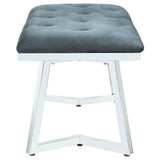 Beaufort Dark Gray Upholstered Tufted Bench by Coaster at Eve Furniture