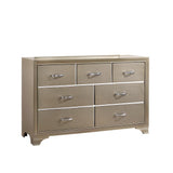 Beaumont Champagne 7-Drawer Rectangular Dresser