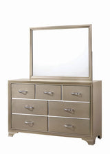 Beaumont Champagne 7-Drawer Rectangular Dresser