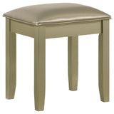 Beaumont Champagne Gold/Champagne Upholstered Vanity Stool