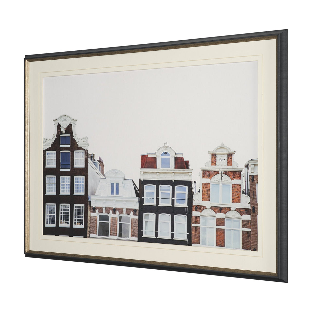 Beautiful Buildings by Irene Sucocki Framed Art Print Matted under Glass by Mercana at Eve Furniture