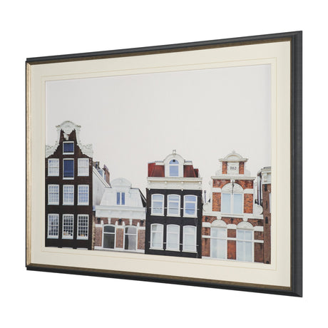 Beautiful Buildings by Irene Sucocki Framed Art Print Matted under Glass by Mercana at Eve Furniture