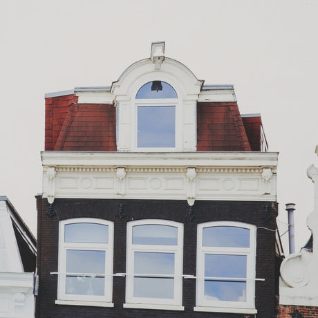 Beautiful Buildings by Irene Sucocki Framed Art Print Matted under Glass by Mercana at Eve Furniture