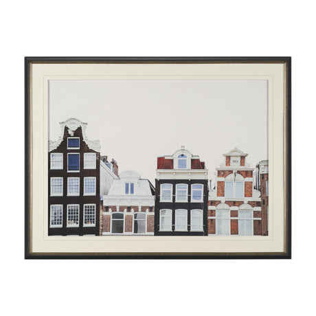 Beautiful Buildings by Irene Sucocki Framed Art Print Matted under Glass by Mercana at Eve Furniture