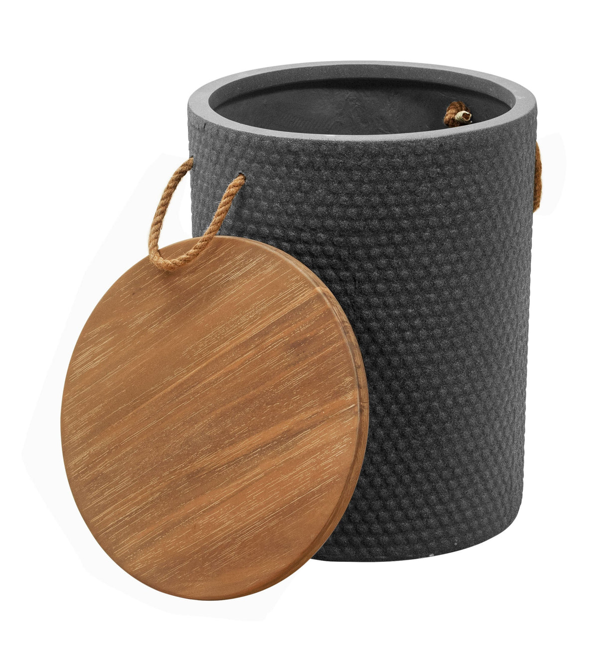Beban Natural & Black Outdoor Side Table by Zuomod at Eve Furniture