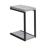 Beck Cement/Black Accent Table