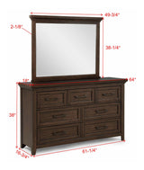 Beckett Brown Dresser by Crown Mark at Eve Furniture