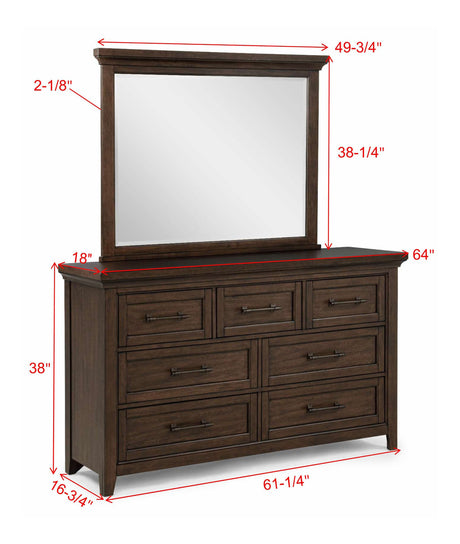 Beckett Brown Dresser by Crown Mark at Eve Furniture