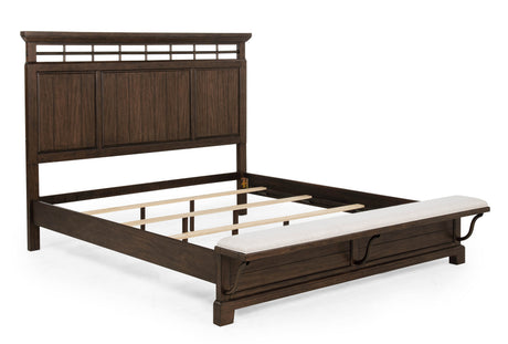 Beckett Brown King Bed by Crown Mark at Eve Furniture