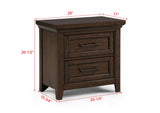 Beckett Brown Nightstand by Crown Mark at Eve Furniture