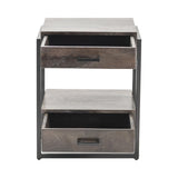 Beckett Brown/Black Side Table by Crestview at Eve Furniture