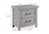 Beckett Rustic Gray Footboard Bench Panel Bedroom Set by Crown Mark at Eve Furniture
