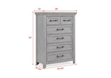 Beckett Rustic Gray Footboard Bench Panel Bedroom Set by Crown Mark at Eve Furniture