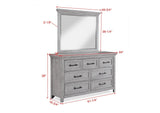 Beckett Rustic Gray Footboard Bench Panel Bedroom Set by Crown Mark at Eve Furniture
