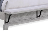 Beckett Rustic Gray Footboard Bench Panel Bedroom Set by Crown Mark at Eve Furniture