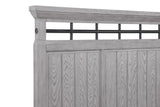 Beckett Rustic Gray King Footboard Bench Panel Bed by Crown Mark at Eve Furniture
