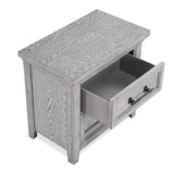 Beckett Rustic Gray Nightstand by Crown Mark at Eve Furniture