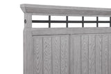 Beckett Rustic Gray Queen Footboard Bench Panel Bed by Crown Mark at Eve Furniture