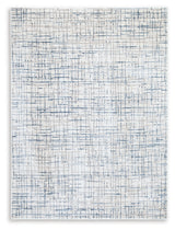 Beckfille Blue/Gray/Cream 5' x 7' Rug by Ashley at Eve Furniture
