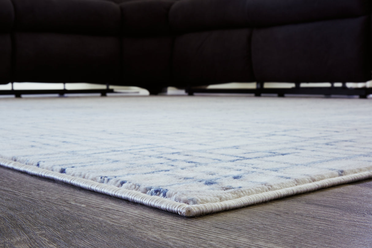 Beckfille Blue/Gray/Cream 8' x 10' Rug by Ashley at Eve Furniture