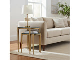 Beckham Green/Gold 2-Piece Nested Accent Tables by Crestview at Eve Furniture