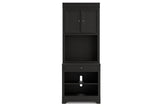 Beckincreek Black Bookcase by Ashley at Eve Furniture