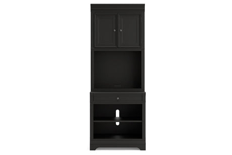 Beckincreek Black Bookcase by Ashley at Eve Furniture