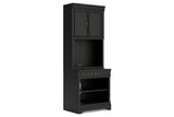 Beckincreek Black Bookcase by Ashley at Eve Furniture