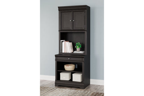 Beckincreek Black Bookcase by Ashley at Eve Furniture