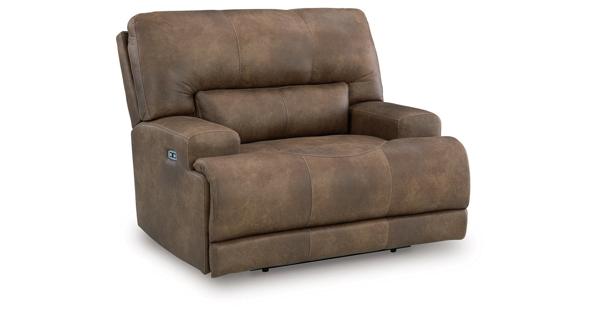 Beckley Place Earth Power Recliner by Ashley at Eve Furniture